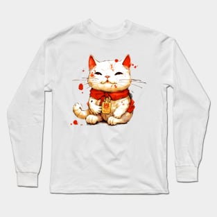 Copy of Japanese Lucky Cat: Maneki-Neko Long Sleeve T-Shirt